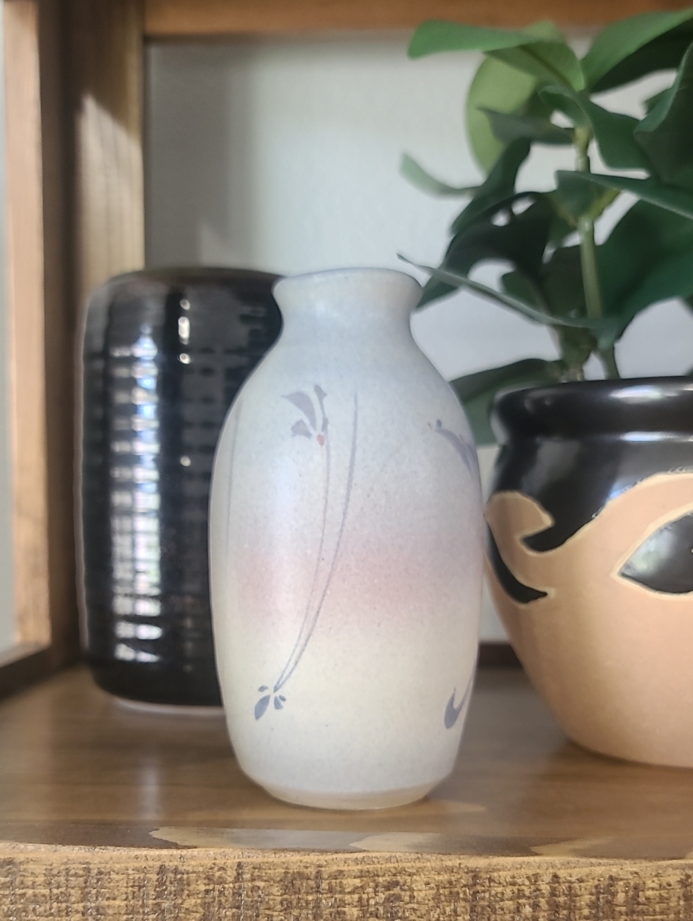 Westlin Studio  Ceramic Vase with Subtle Floral Detail